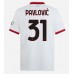 Tanie Strój piłkarski AC Milan Strahinja Pavlovic #31 Koszulka Wyjazdowej 2024-25 Krótkie Rękawy